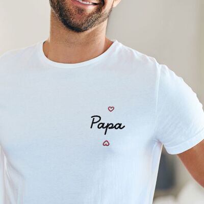 T-shirt brodé - Papa Coeur