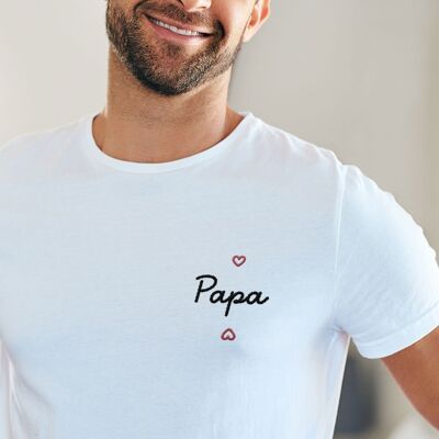 Embroidered T-shirt - Papa Coeur