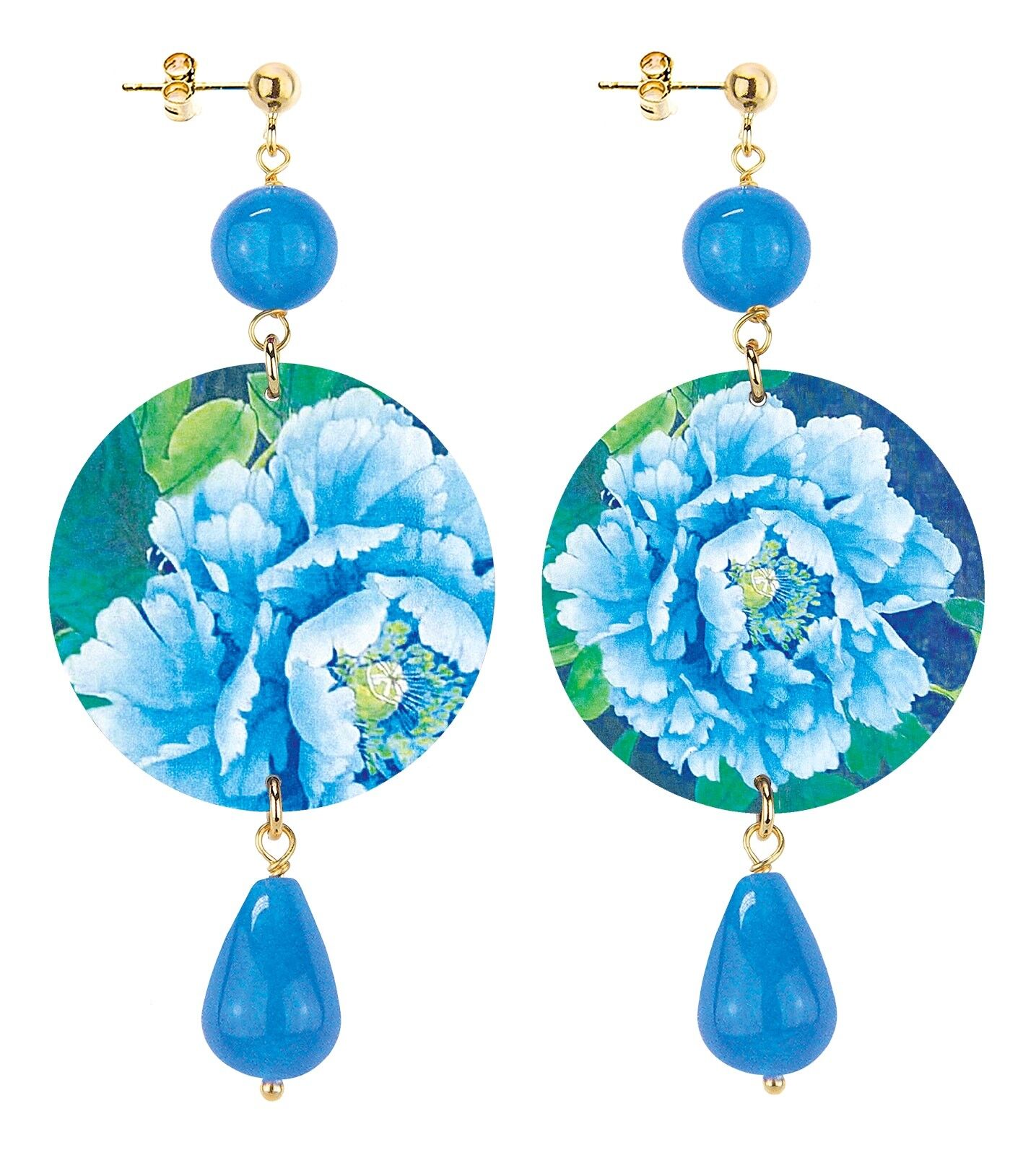 Celebra la primavera con gioielli ispirati ai fiori. Orecchini Donna The Circle Classico Fiore Sfumato. Made in Italy