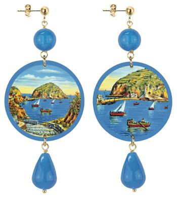 Boucles d'oreilles pour femmes Le cercle classique Santangelo Ischia. Fabriqué en Italie