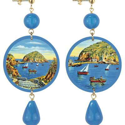 Women's Earrings The Classic Circle Santangelo Ischia. Made in Italy