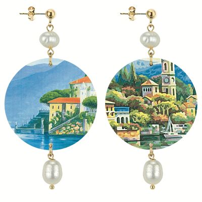 Die klassischen Comer See-Ohrringe für Damen. Hergestellt in Italien