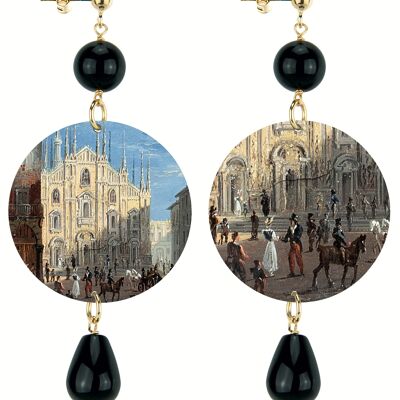 The Circle Classic Women's Earrings Duomo Milano. Made in Italy