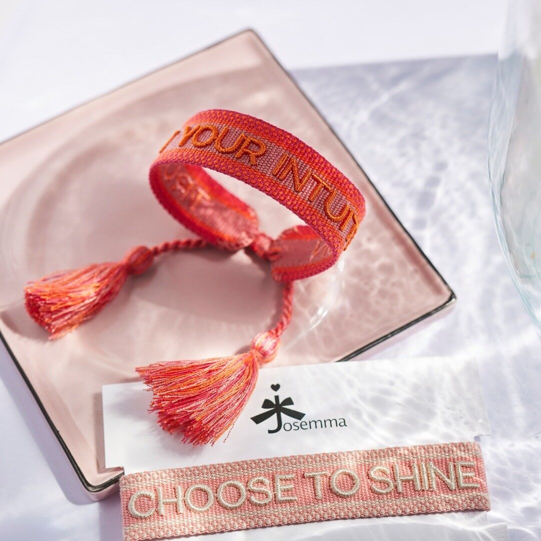 Trust your intuition statement bracelet