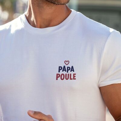 T-shirt ricamata - Papa Poule