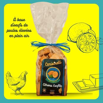 Canistrelli Citrons Confits - 280 grs