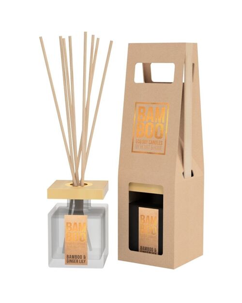 Diffuseur 70ml Bambou & Gingembre sauvage - HEART & HOME - BAMBOO