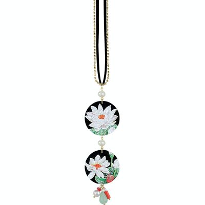 Celebre la primavera con joyas inspiradas en flores. Collar de mujer The Circle Special Classic White Flower. Hecho en Italia