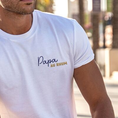 Embroidered t-shirt - Papa au Rhum