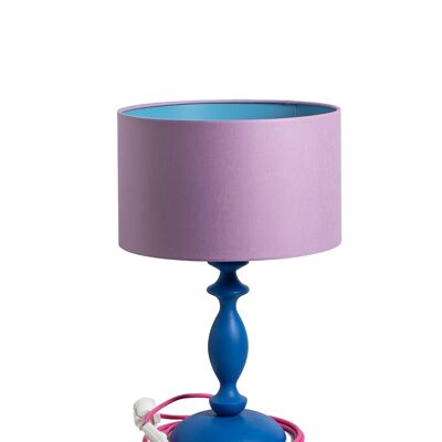 Lampe de Table Violet Nuit, Collection Maccaroni
