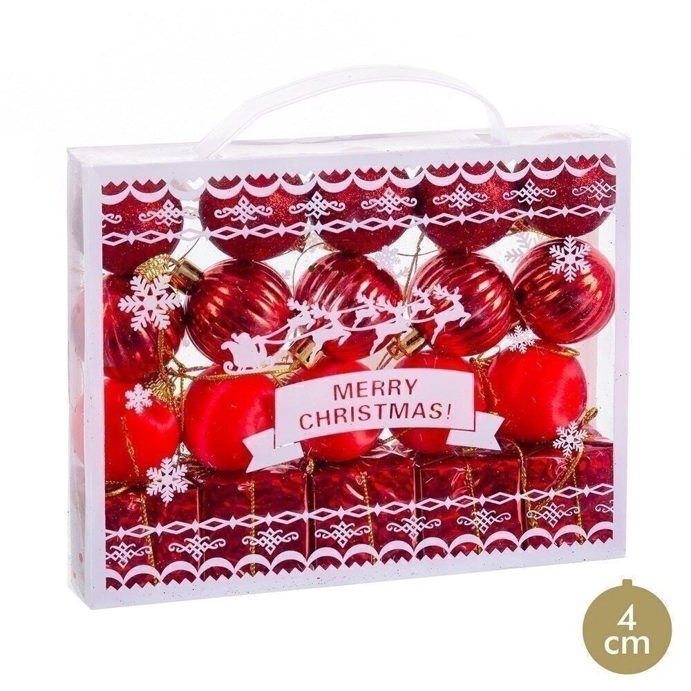 Buy wholesale CHRISTMAS S/20 RED PLASTIC BALLS 721400