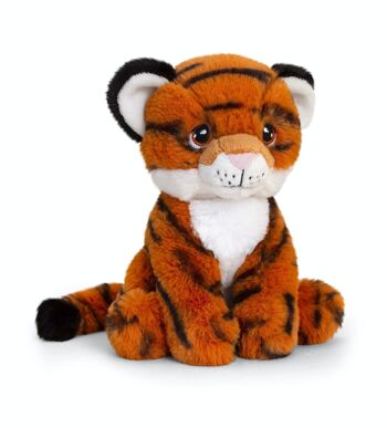 Peluche Tigre assis 18cm - KEELECO 1