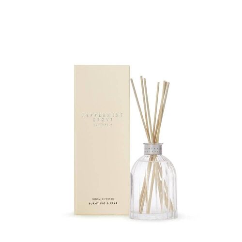 100ml Burnt Fig & Pear Scented Reed Diffuser - By Peppermint Grove