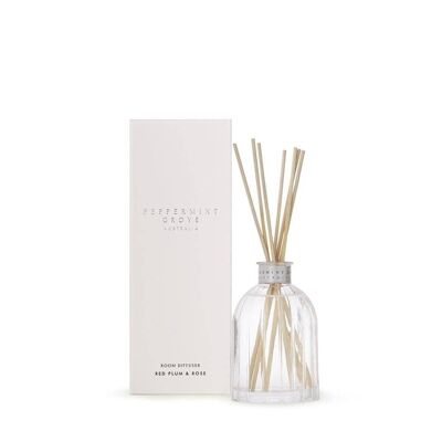 100 ml Red Plum & Rose Scented Reed Diffusor – von Peppermint Grove