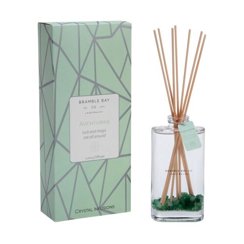 150ml Aventurine Crystal Infusions Scented Reed Diffuser - By Bramble Bay