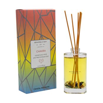 Diffuseur de roseaux parfumés aux infusions de cristaux de chakra de 150 ml - Par Bramble Bay 1