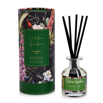Diffuseur de roseaux parfumés botaniques Chelsea Gardens de 150 ml - Par Bramble Bay 1
