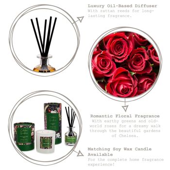 Diffuseur de roseaux parfumés botaniques Chelsea Gardens de 150 ml - Par Bramble Bay 5