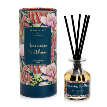 Diffuseur de roseaux parfumés botaniques Tasmanian Wilderness 150 ml – Par Bramble Bay 1