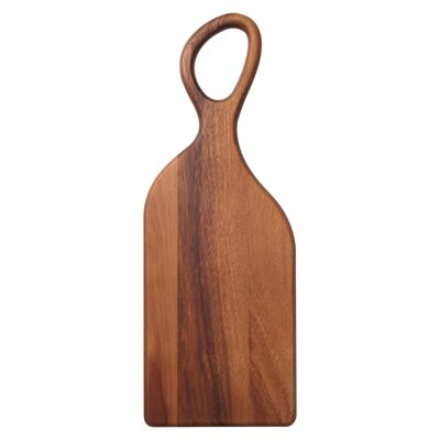 15 cm x 41 cm langes Toskana-Siena-Servierbrett aus Holz – Braun – von T&G