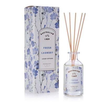 180ml Fresh Laundry Australian Linen Scented Reed Diffuser - By Bramble Bay