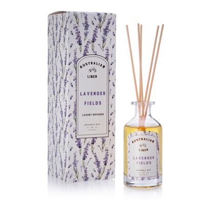 180ml Lavender Fields Australian Linen Scented Reed Diffuser - By Bramble Bay