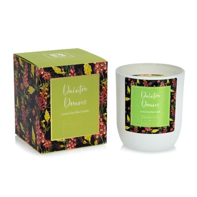 Bougie parfumée à la cire de soja botanique Daintree Dreams 185 g - Par Bramble Bay