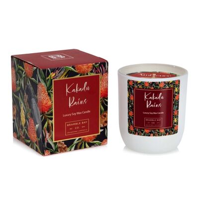 Candela profumata alla cera di soia botanica Kakadu Rains da 185 g -