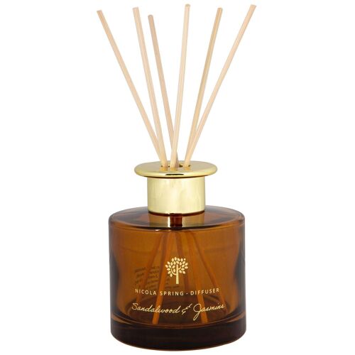 200ml Sandalwood & Jasmine Reed Diffuser - By Nicola Spring