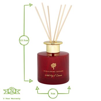 Diffuseur d'ambiance 200ml Wild Fig & Cassis - By Nicola Spring 6