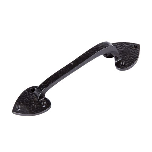 205mm Black Rustic Arrowhead Door Handle - By Hammer & Tongs