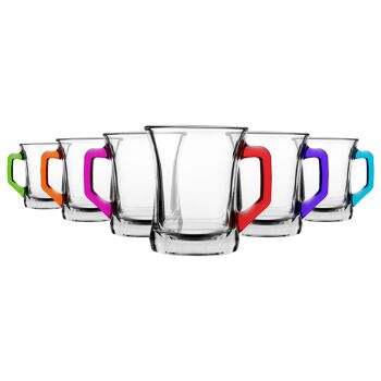 Tasse à café en verre multicolore Zen+ de 225 ml - Par LAV 1