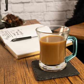 Tasse à café en verre multicolore Zen+ de 225 ml - Par LAV 2