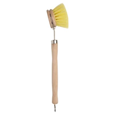 24.5cm FSC Beech Wooden Dish Brush - Brown - By T&G