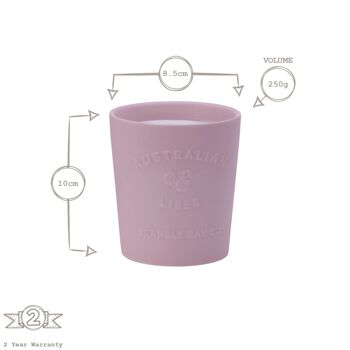 Bougie parfumée à la cire de soja en lin australien Cottage Garden de 250 g - Par Bramble Bay 7