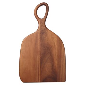 Planche de service en bois de Sienne large Toscane de 25 cm x 43 cm - Marron - Par T&G 1