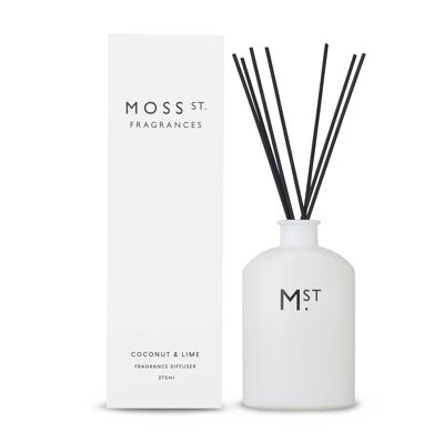 275 ml Coconut & Lime Scented Reed Diffuser – von Moss St. Fragrances