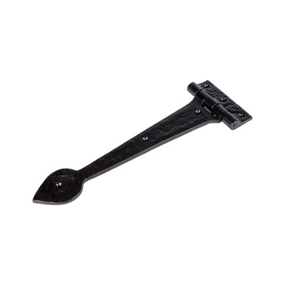 290 mm schwarzes traditionelles T-Scharnier – von Hammer & Tongs