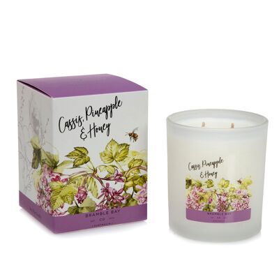 300g Cassis, Pineapple & Honey Bath & Body Soy Wax Scented Candle - By Bramble Bay