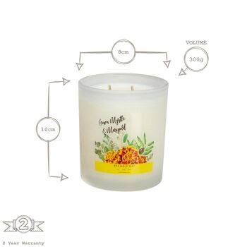 Bramble Bay Bougie parfumée à la cire de soja pour le bain et le corps au myrte citronné et au souci 300 g 5