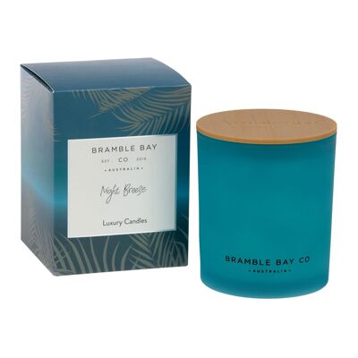 Bougie parfumée à la cire de soja Océanie Night Breeze 300 g - Par Bramble Bay