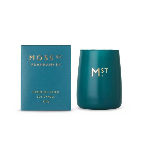 320ml French Pear Soy Wax Scented Candle - By Moss St. Fragrances