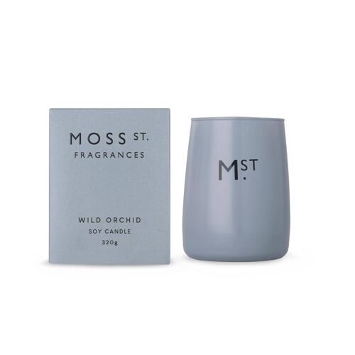 320ml Wild Orchid Soy Wax Scented Candle - By Moss St. Fragrances