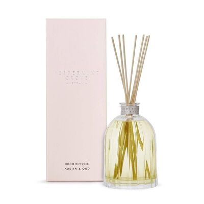 Diffusore a bastoncini profumati Austin & Oud da 350 ml - Di Peppermint Grove