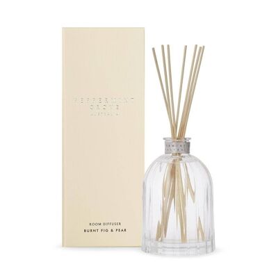 350ml Burnt Fig & Pear Scented Reed Diffuser - By Peppermint Grove