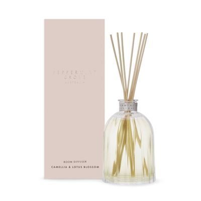 350ml Camellia & Lotus Blossom Scented Reed Diffuser - By Peppermint Grove