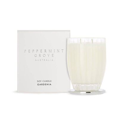 370ml Gardenia Soy Wax Scented Candle - By Peppermint Grove