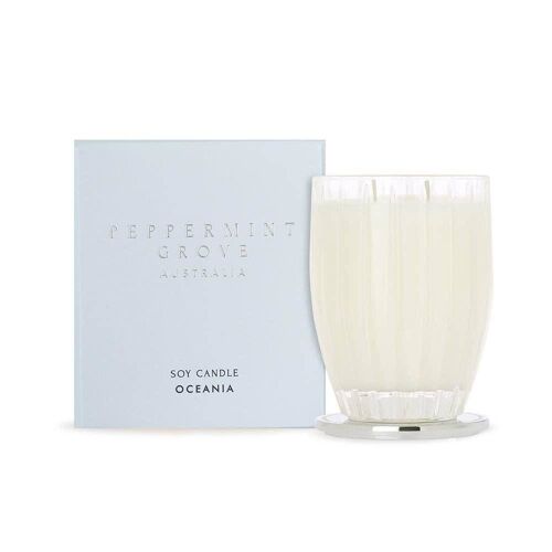 370ml Oceania Soy Wax Scented Candle - By Peppermint Grove
