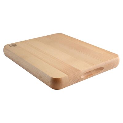 38cm x 30.Tabla de cortar de madera engrasada TV Chef's Choice de 5 cm - Marrón - Por T&G