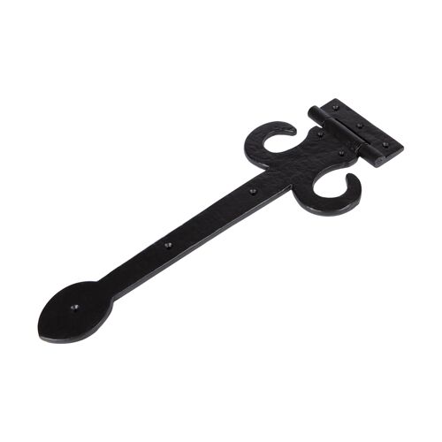 400mm Black Arrowhead T-Hinge - By Hammer & Tongs